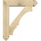 Ekena Millwork Balboa Arts and Crafts Rough Sawn Bracket w/ Offset Brace, Douglas Fir, 6"W x 24"D x 28"H BKT0604X24X28BOA03RDF - alternate 2